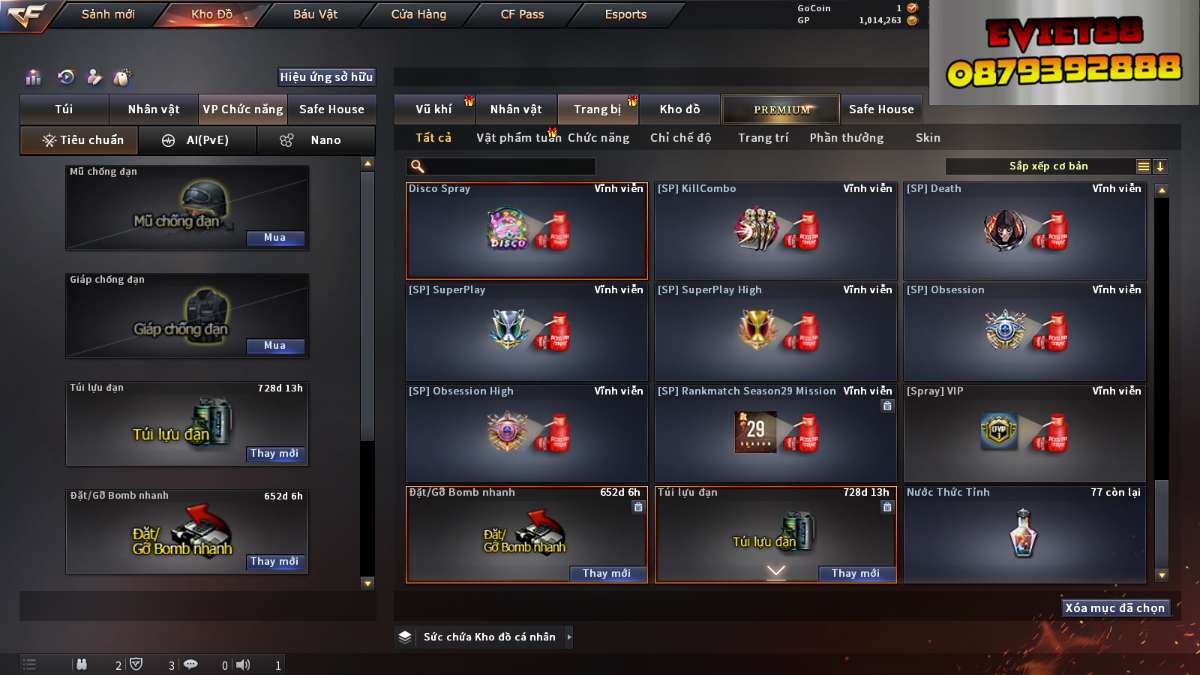 shop acc cf uy tin gia re